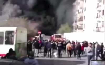 Incendie au centre commercial « Bazar Dubaï » à Aïn-Benian – Alger