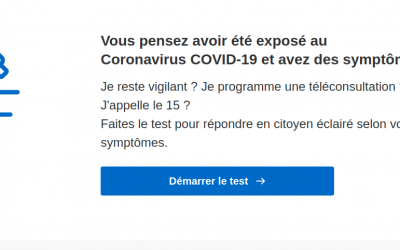 Coronavirus : testez en ligne si vous avez les symptômes du Covid-19