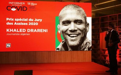 Khaled Drareni reçoit le Prix spécial du jury