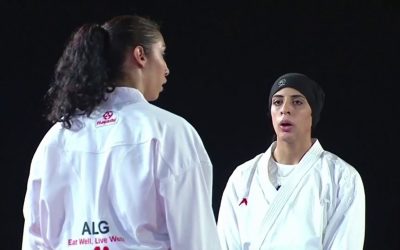 La karatéka algérienne Lamia Matoub a “aidé” l’égyptienne Fériel Abdelaziz à obtenir sa médaille